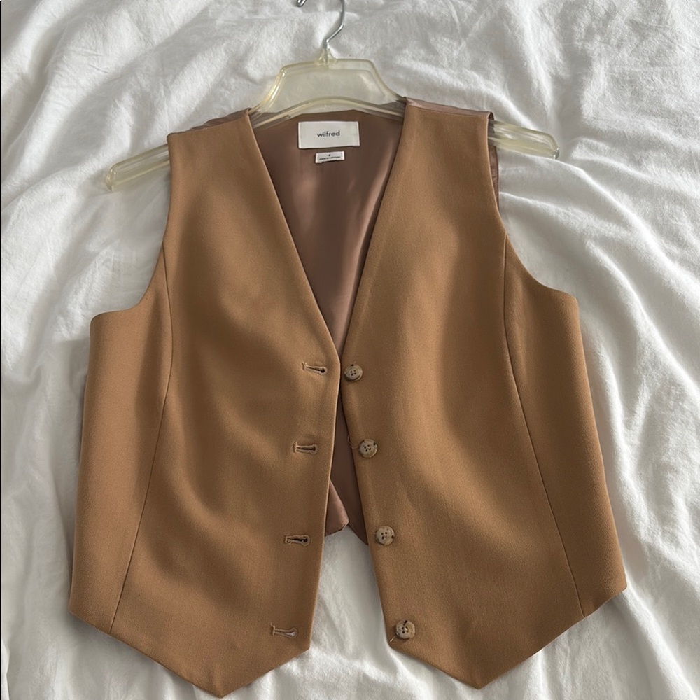 Aritzia Wilfred Pesci Button-Up Vest